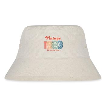 Jahrgang 1983, alle Originalteile - Stanley/Stella recycelter Bucket Hat - Naturweiß - Vorne