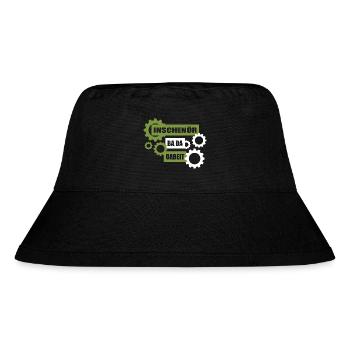 Inschenör ba da Oabeit, engineer at work - Stanley/Stella Recycled Bucket Hat - black - Front
