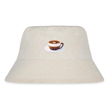 Coffee Frenchpress Cappuccino Latte Art - Stanley/Stella Recycled Bucket Hat - natural - Front