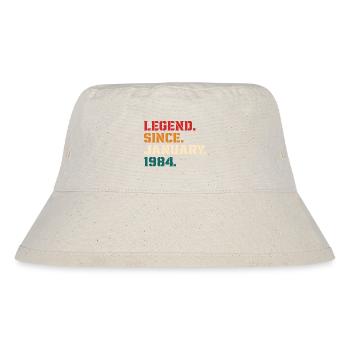 Legende seit Januar 1984 - Stanley/Stella recycelter Bucket Hat - Naturweiß - Vorne