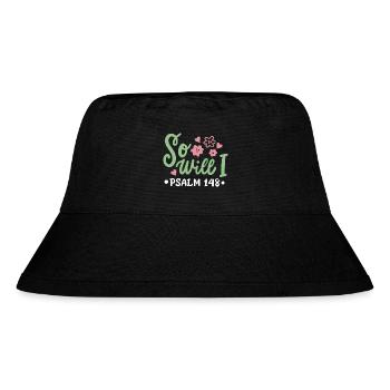 Christlich Glaube Bibelvers - Stanley/Stella recycelter Bucket Hat - Schwarz - Vorne