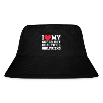 Ich Liebe Meine Freundin Paare Freund Geschenkidee - Stanley/Stella recycelter Bucket Hat - Schwarz - Vorne