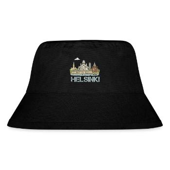 helsinki stadt - Stanley/Stella recycelter Bucket Hat - Schwarz - Vorne