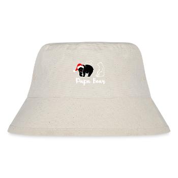 Papa Bear Cadeau Fierté et Tendresse - Stanley/Stella recycelter Bucket Hat - Naturweiß - Vorne
