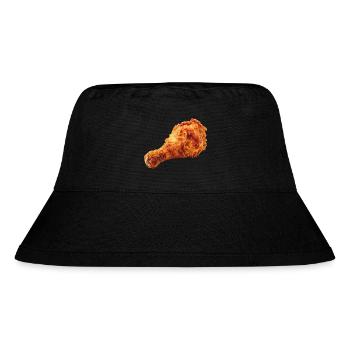 Fried Chicken Wing Fast Food - Stanley/Stella Recycled Bucket Hat - black - Front