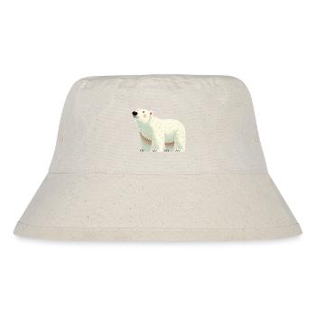 Polar bear - Stanley/Stella Recycled Bucket Hat - natural - Front
