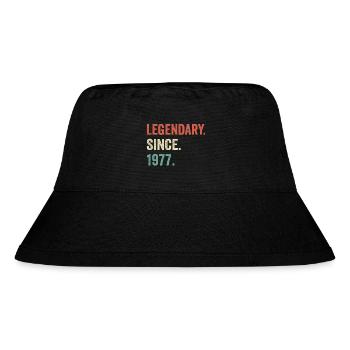legendär seit 1977 - Stanley/Stella recycelter Bucket Hat - Schwarz - Vorne
