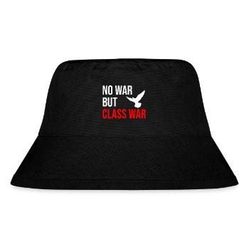 no war but class war - Stanley/Stella Recycled Bucket Hat - black - Front
