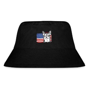 Chihuahua US Amérique Drapeau Chiens Chien Wilsigns - Bob recyclé Stanley/Stella - noir - Devant