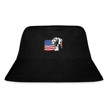 Allemand Shorthair US Amérique Drapeau Wilsigns - Bob recyclé Stanley/Stella - noir - Devant