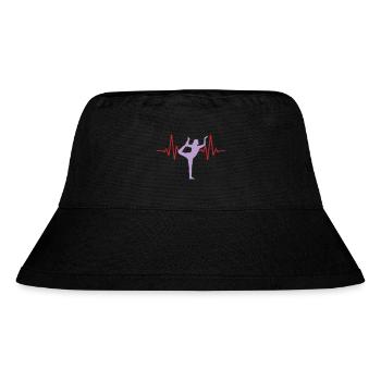 Heartbeat Yoga ECG Pulse | Couleurs changeantes - Bob recyclé Stanley/Stella - noir - Devant