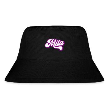 Mila | Farben änderbar - Stanley/Stella recycelter Bucket Hat - Schwarz - Vorne