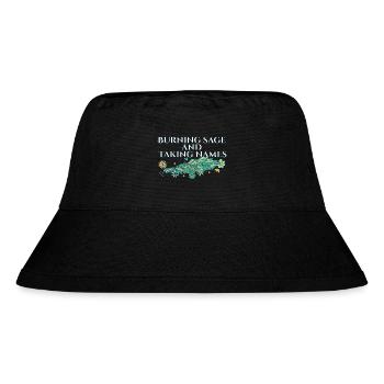 Burning Sage & Taking Names Smudge Sticks - Stanley/Stella recycelter Bucket Hat - Schwarz - Vorne