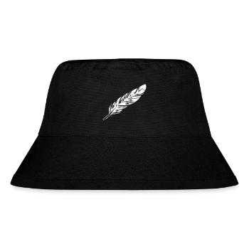 Feder - Stanley/Stella recycelter Bucket Hat - Schwarz - Vorne