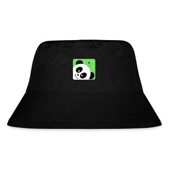 Animal panda - Tierischer Panda - Stanley/Stella recycelter Bucket Hat - Schwarz - Vorne