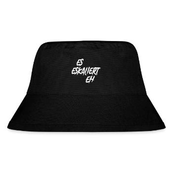 ES ESKALIERT EH - Stanley/Stella recycelter Bucket Hat - Schwarz - Vorne
