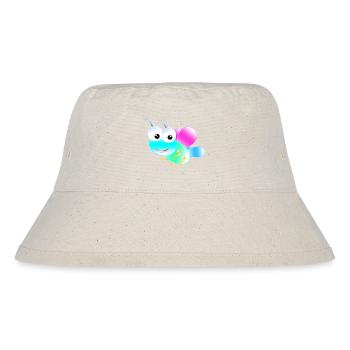 Pastell Schmetterling - Stanley/Stella recycelter Bucket Hat - Naturweiß - Vorne