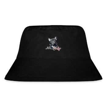 Bully - süße französische Bulldogge - Stanley/Stella recycelter Bucket Hat - Schwarz - Vorne