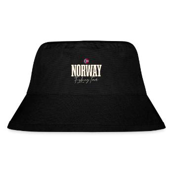 Norwegen Angeltour Fischen Angeln Angler - Stanley/Stella recycelter Bucket Hat - Schwarz - Vorne