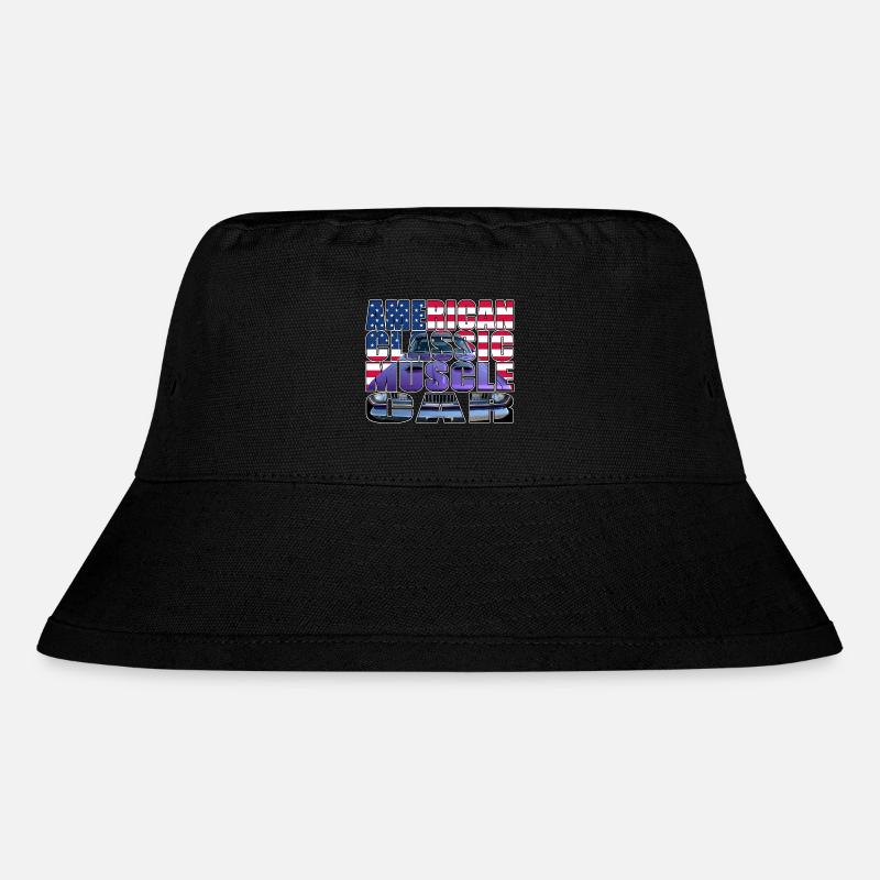 American Classic Muscle Car Script R6Z - Stanley/Stella Recycled Bucket Hat - black