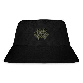 Krebs - Stanley/Stella recycelter Bucket Hat - Schwarz - Vorne