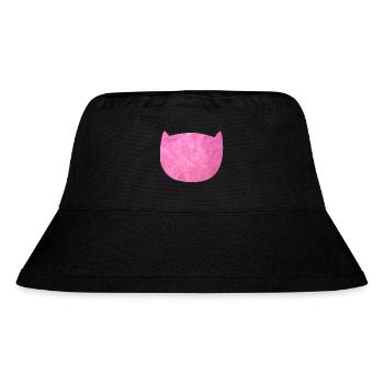 Katze Flausch Pelz Fell pink Fan Katzenliebe - Stanley/Stella recycelter Bucket Hat - Schwarz - Vorne