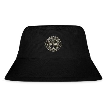 2021 Geboren Geburtstag Geburtsjahr Vintage - Stanley/Stella recycelter Bucket Hat - Schwarz - Vorne