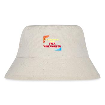 EIN FEUERWEHRMANN MEHR ALS EIN HELD - Stanley/Stella recycelter Bucket Hat - Naturweiß - Vorne