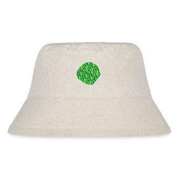 birthday present earth space ship believe - Stanley/Stella recycelter Bucket Hat - Naturweiß - Vorne