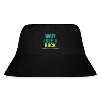 bouldering bouldering rocks free climbing boulder route - Stanley/Stella Recycled Bucket Hat - black - Front