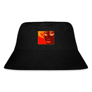 Vulkan 34 - Stanley/Stella recycelter Bucket Hat - Schwarz - Vorne
