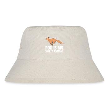 Fox Is My Spirit Animal - Stanley/Stella Recycled Bucket Hat - natural - Front