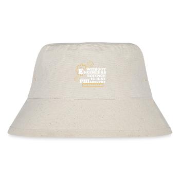 Philosophie Lehrer Poesie Wissenschaft Lesen Buch - Stanley/Stella recycelter Bucket Hat - Naturweiß - Vorne