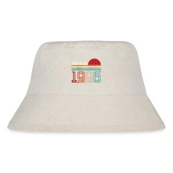 Vintage 1996 Geburtstag Retro Sonnenuntergang Design - Stanley/Stella recycelter Bucket Hat - Naturweiß - Vorne
