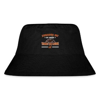 Vogelspinne - Stanley/Stella recycelter Bucket Hat - Schwarz - Vorne