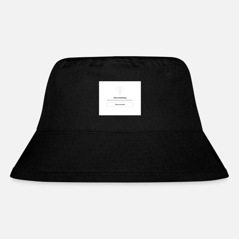 Keine Verbindung - Stanley/Stella recycelter Bucket Hat - Schwarz