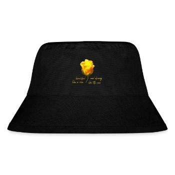 beautiful rose - Stanley/Stella Recycled Bucket Hat - black - Front