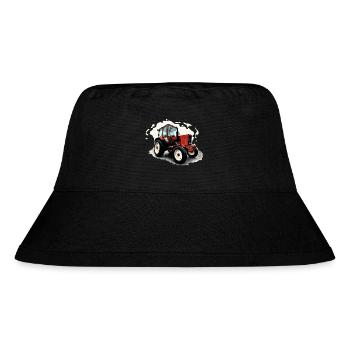 Traktor Belarus MTS 550 - Stanley/Stella recycelter Bucket Hat - Schwarz - Vorne