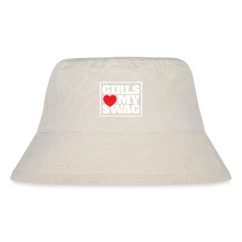 Autism Awareness I Heart Autism Warrior Design - Stanley/Stella recycelter Bucket Hat - Naturweiß - Vorne