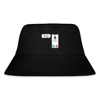 Golf ruft an - Sport Spruch - ApriNoeScor - Stanley/Stella recycelter Bucket Hat - Schwarz - Vorne