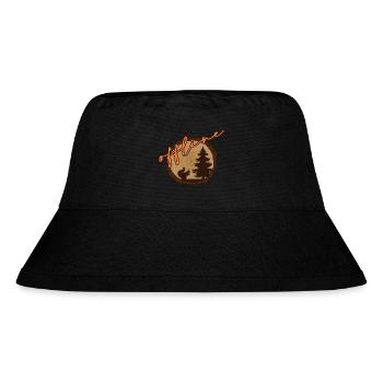 Waldbaden Wald shinrin yoku offline Waldbad - Stanley/Stella recycelter Bucket Hat - Schwarz - Vorne