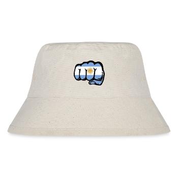 Argentinien Flagge Faust - Stanley/Stella recycelter Bucket Hat - Naturweiß - Vorne