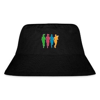 Joggers in action - Stanley/Stella Recycled Bucket Hat - black - Front