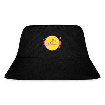 Team Braut - Stanley/Stella recycelter Bucket Hat - Schwarz - Vorne