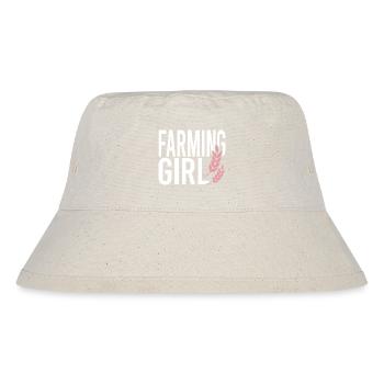 Farming Girl - Stanley/Stella Recycled Bucket Hat - natural - Front