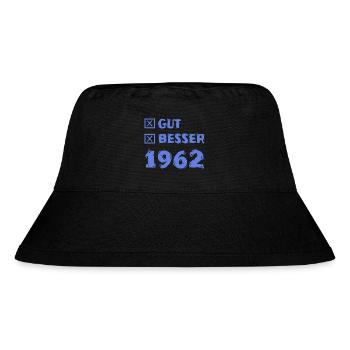 Besser 1962 - Stanley/Stella recycelter Bucket Hat - Schwarz - Vorne