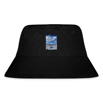 Rusutsu Winter Wonderland - Stanley/Stella recycelter Bucket Hat - Schwarz - Vorne