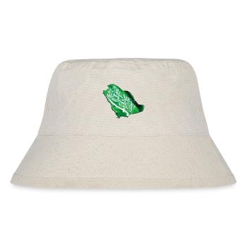 Saudi Arabia Flag in Saudi Arabia Map - Stanley/Stella Recycled Bucket Hat - natural - Front