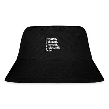 Bold Food Festival Typography Design - Stanley/Stella Recycled Bucket Hat - black - Front