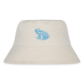 Verspielte Frosch-Typografie - Stanley/Stella recycelter Bucket Hat - Naturweiß - Vorne